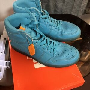 Nike Men's Teal High-Top Sneakers